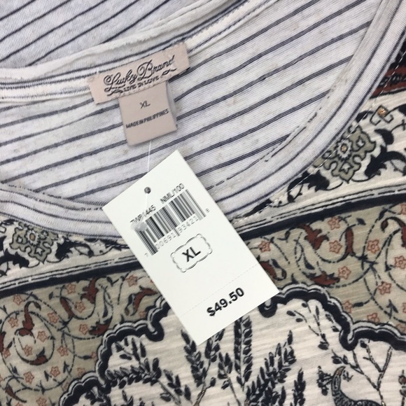 SOLD l Exotic Elephant Floral Striped Shirt - Picture 7 of 9